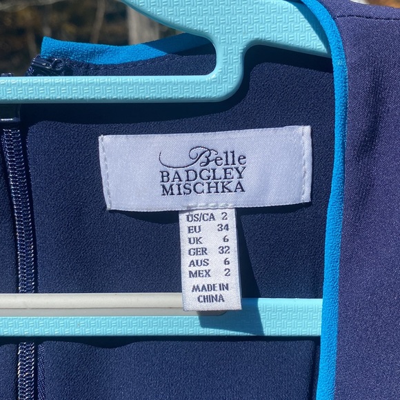 🌹Belle Badgley Mischka Navy Sleeveless Maxi Dress - Picture 10 of 13